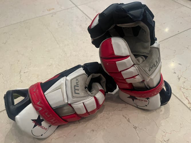 Used Maverik Showtime Large Max Lacrosse Gloves