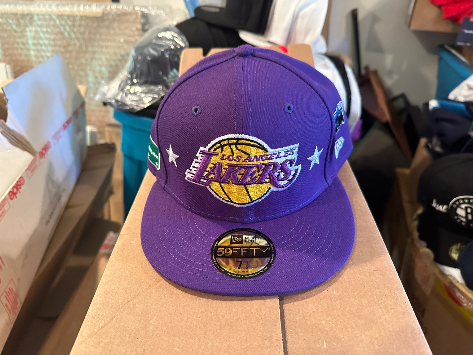 Los Angles Lakers Hat Vintage La Lakers Ski Beanie Hat Snow Cap