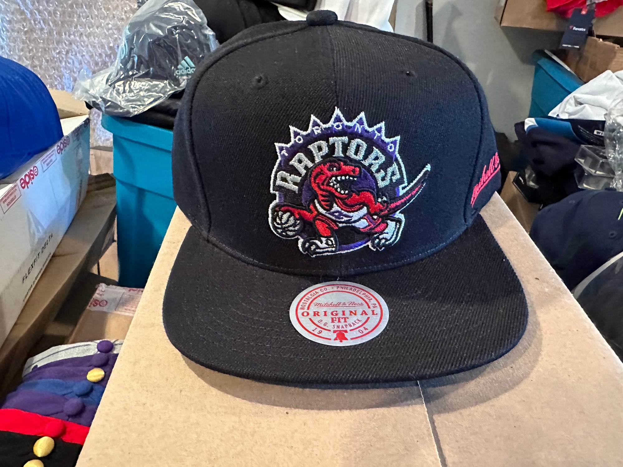 MITCHELL&NESS NBA RAPTORS XL LOGO HAT - Boutique Voltage