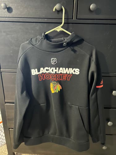 Chicago Blackhawks Black Used Medium Adidas Sweatshirt