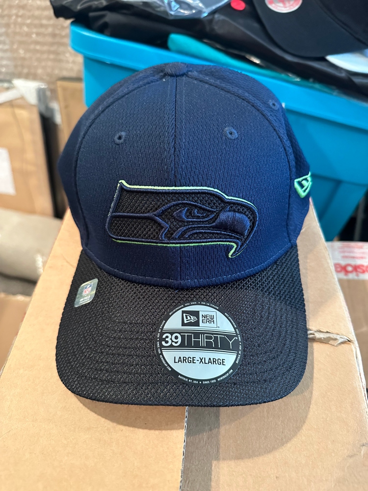 Seattle Seahawks Tonal Flexfit 3930 Hat-(3 Sizes) NWT