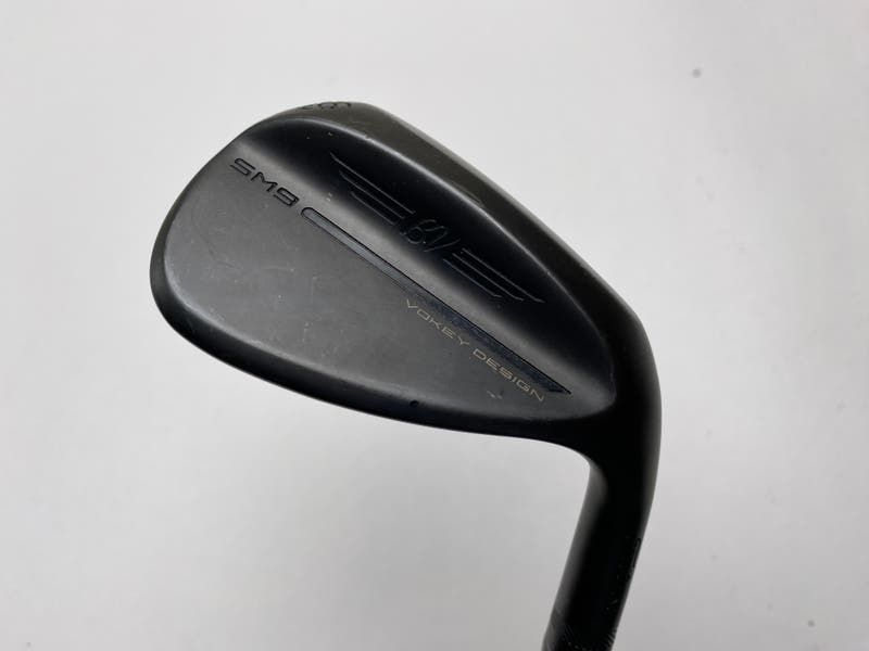 Titleist Vokey SM9 Jet Black 56* 8 Bounce M-Grind Wedge Steel Mens