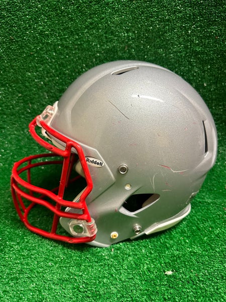 riddell silver blank speed mini football helmet