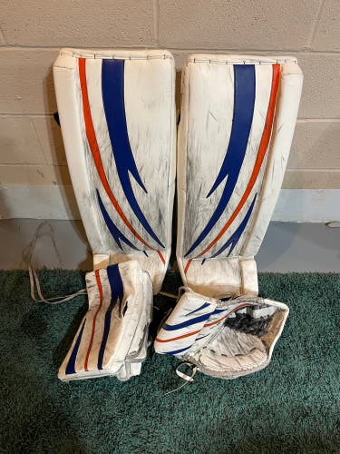 Islanders Colors 35" Regular Pro Stock Factory mad Goalie Full Set
