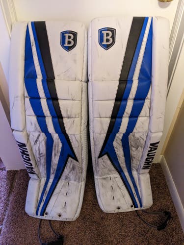 Used 34" Vaughn V9 Pro Carbon Goalie Leg Pads