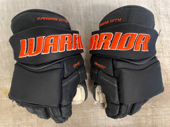Warrior Covert Pro Stock Hockey Gloves 14" Black Orange 4161
