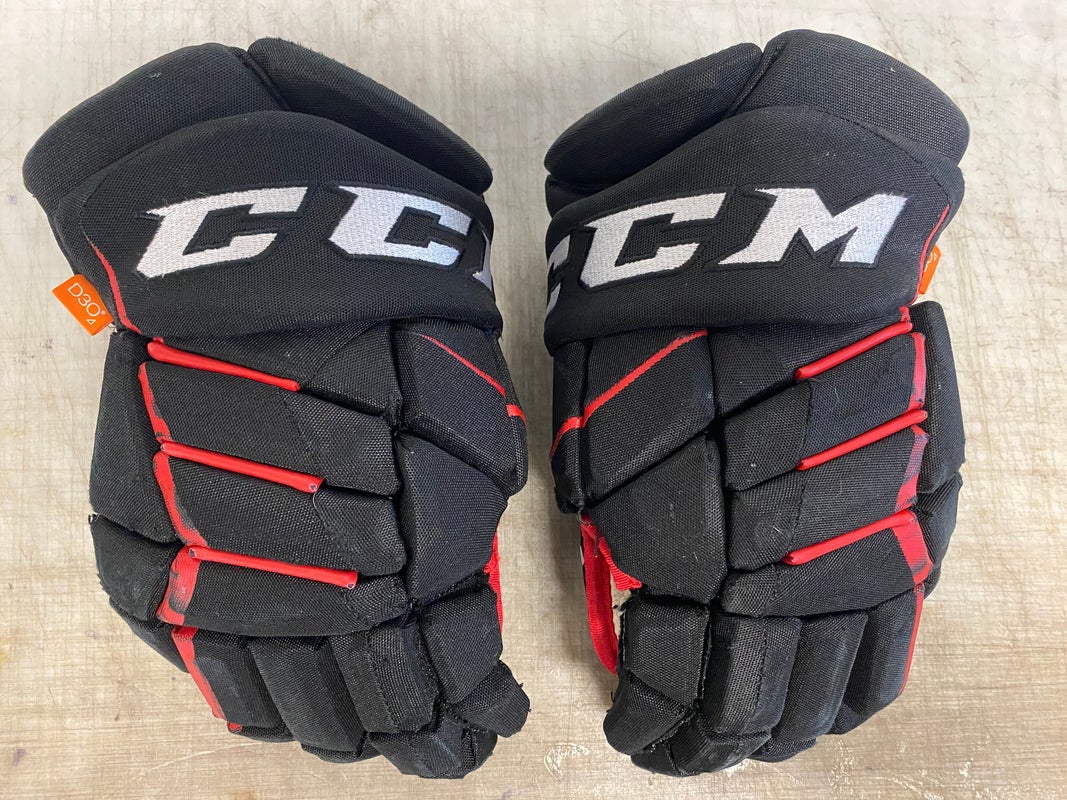 CCM JetSpeed FT1 Pro Stock Hockey Gloves 14" Blackhawks 4166