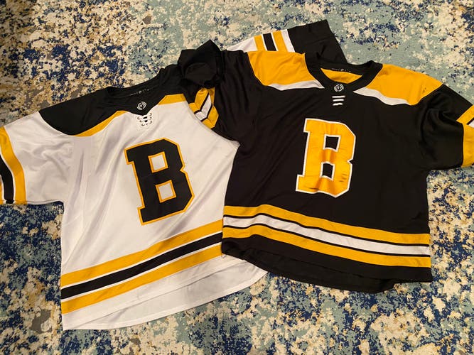 Boston replica goalie cut jersey set - monkey sports brand