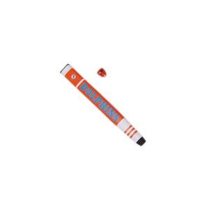 NEW Team Golf Miami Dolphins Orange/White Jumbo Putter Grip w/Ball Marker