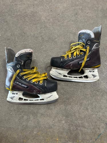 Junior Used Bauer Supreme One80 Hockey Skates D&R (Regular) 1.5