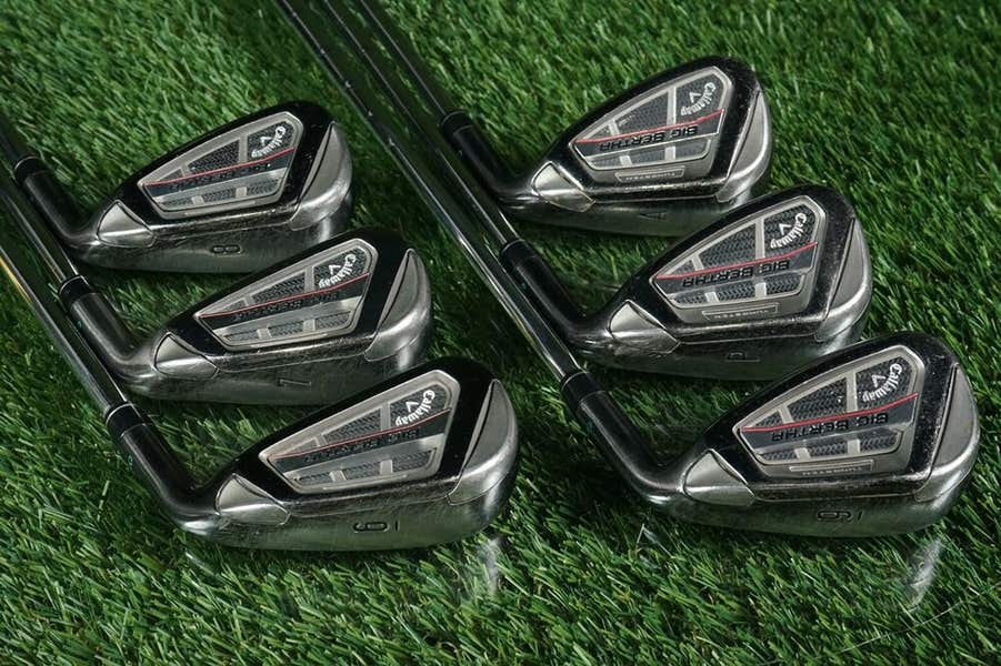 CALLAWAY GOLF BIG BERTHA 6-P + A IRONS SET W/ KBS TOUR