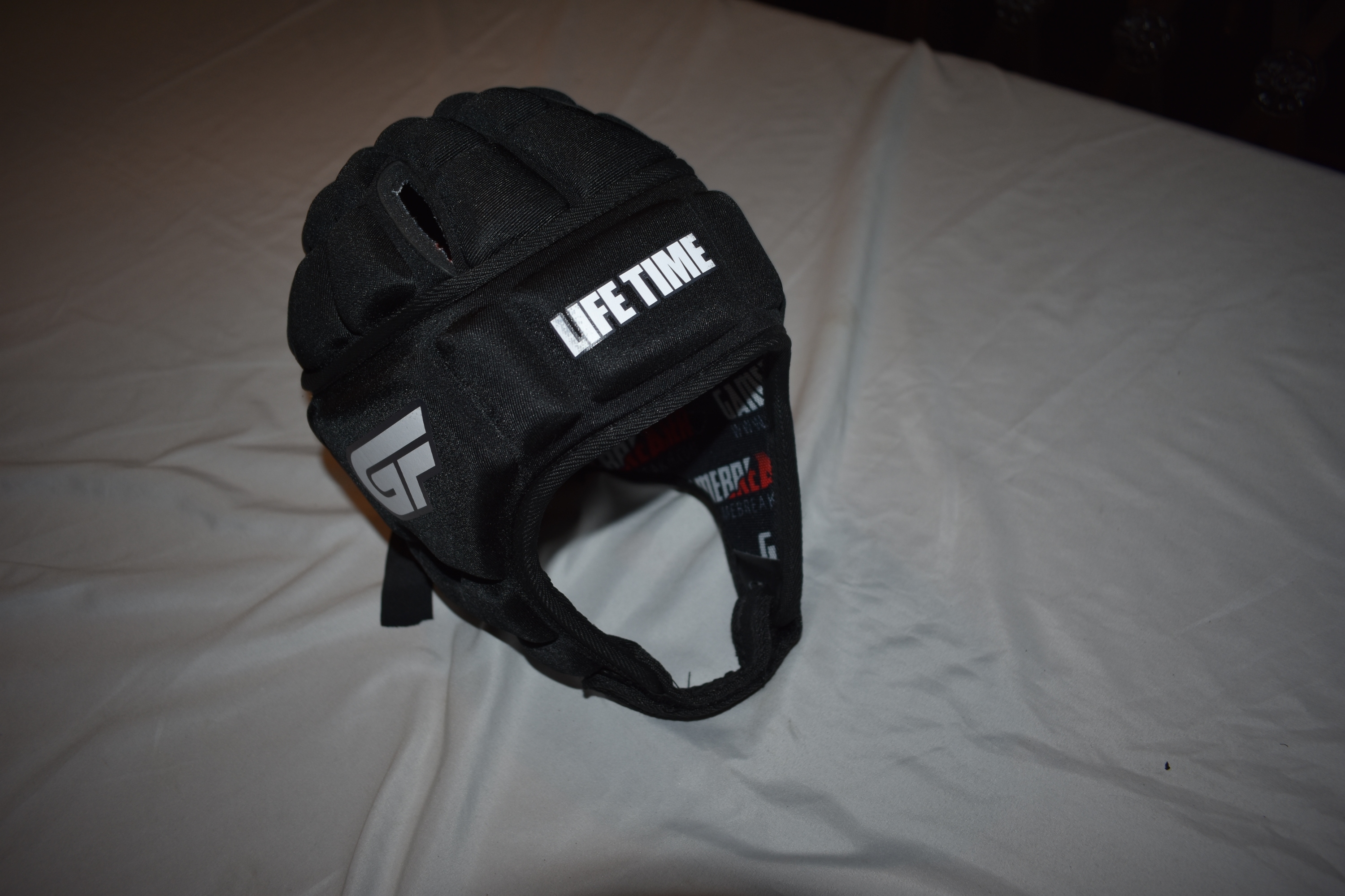 GameBreaker Life Time 7v7 Padded Helmet, Black, Adult Large