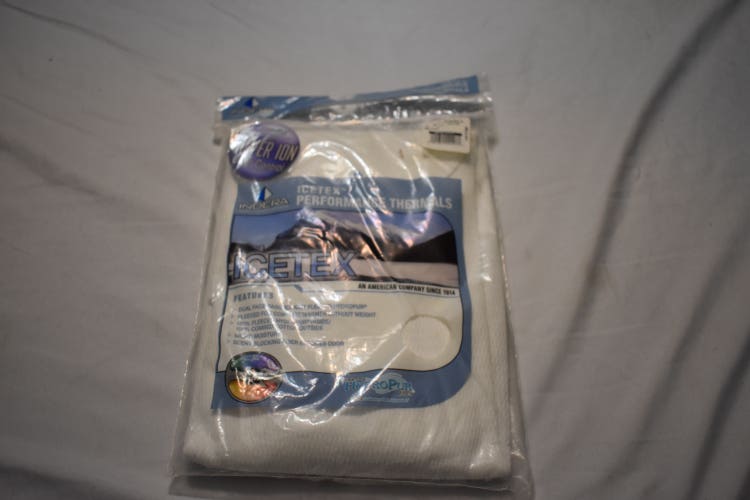 NEW - Indera Icetex Performance Thermal Top, White, Small (34-36)