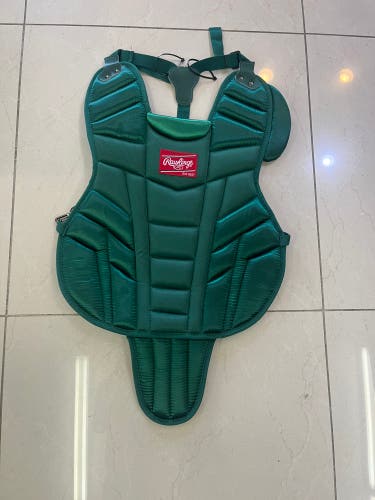 New Rawlings 12P2 Dark Green Catchers Chest Protector