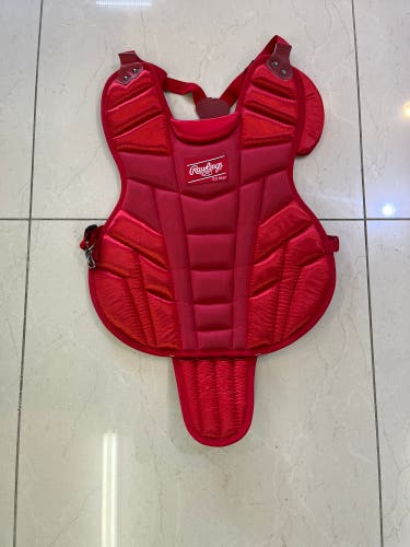 New Rawlings 12P2 Scarlet Red Catchers Chest Protector