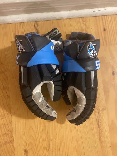 Game Used Hopkins STX Rzr Lacrosse Gloves