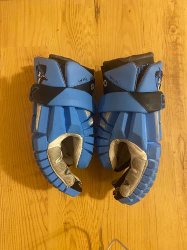 Game Used Hopkins STX Large Rzr Lacrosse Gloves