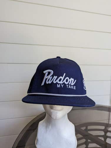 Pardon My Take Barstool Sports Leather Strapback Hat