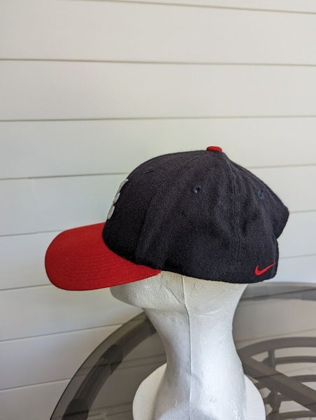 Vtg Nike Atlanta Braves Hat Tomahawk Chop Wool Blend Baseball Adjustable  Dad Cap