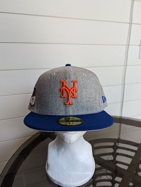 New Era Men's 7 1/4 New York Mets Authentic Collection 59FIFTY Fitted Hat - Black - Each