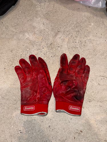 Used Large Franklin Powerstrap Batting Gloves