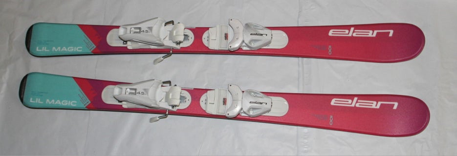 NEW 2024 - 100cm lil magic girls Skis Elan  skis with adjustable bindings set NEW