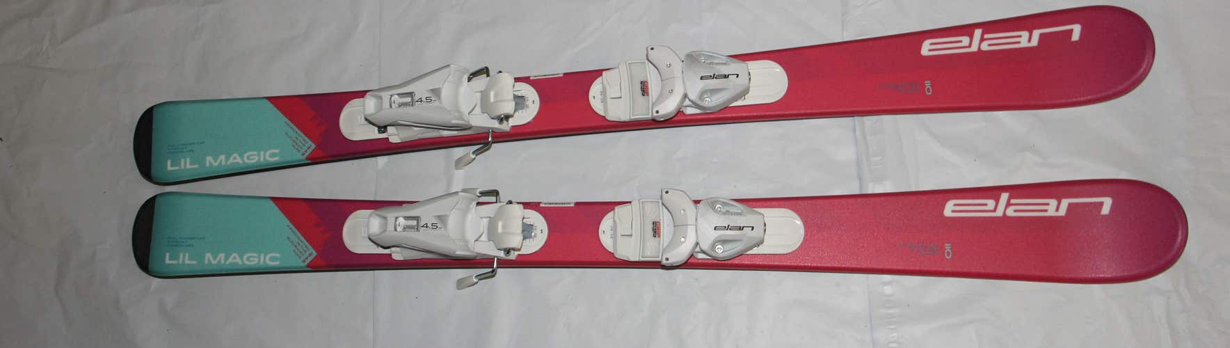 NEW 2024 - 110cm lil magic girls Skis Elan  skis with adjustable bindings set NEW