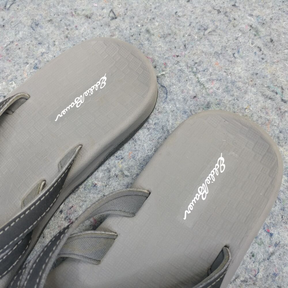 Eddie Bauer Break Point Womens Shoes Size 7 Flip Flops Gray Black