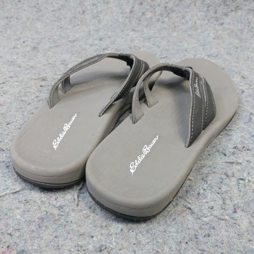 Eddie Bauer Break Point Womens Shoes Size 7 Flip Flops Gray