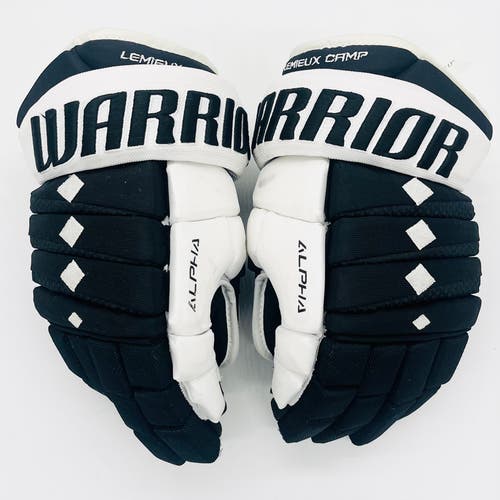 Mario Lemieux Camp Warrior  Alpha QX Hockey Gloves-13"-Custom Black Palms
