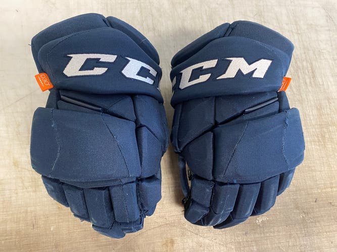 CCM JetSpeed FT1 Pro Stock Hockey Gloves 14" Navy Blue 4169