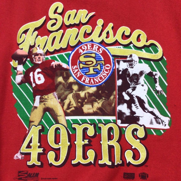 Nike San Francisco 49ers No.16 Joe Montana Black Red Embroidered Elite Split  Jersey