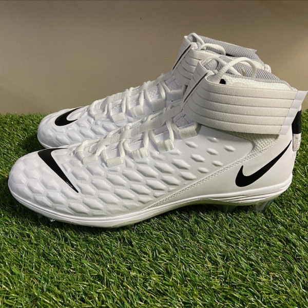 Nike Force Savage Pro 2 Football Lineman Cleats White AH4000-100 Mens 14 NEW