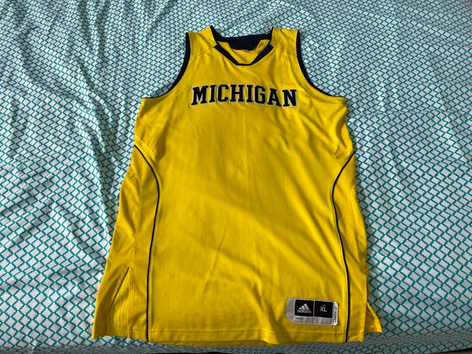 UM Michigan Wolverines Adidas Pro Game Jersey Sz XL+2
