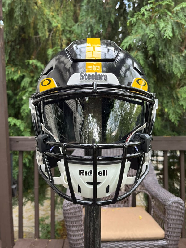 Pittsburgh Steelers Football Helmet Cast Concrete Stepping