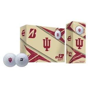 Bridgestone Golf e12 Soft NCAA - 6 Golf Ball Pack -Half Dozen - Indiana Hoosiers