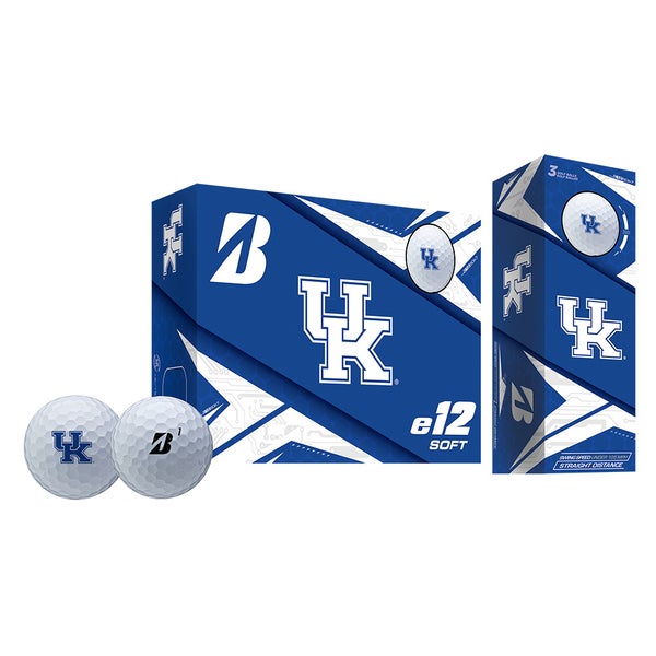 Bridgestone Golf e12 Soft NCAA - 6 Golf Ball Pack -Half Dozen- Kentucky Wildcats