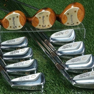 VINTAGE MACGREGOR JACK NICKLAUS GOLDEN BEAR MATCHED IRONS + WOODS!