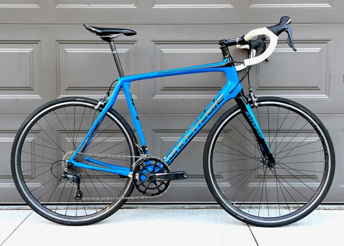 Cannondale Synapse Carbon Ultegra 6800 HED 11 speed Road Bike 58 cm Blue Black