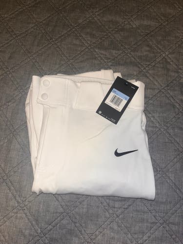 White New Medium Nike Game Pants