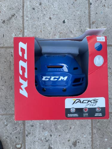 NEW Blue Senior Medium CCM Tacks 710 Helmet