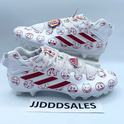 Adidas Freak 22 Big Mood DSG SM Football Cleats White Red GZ6901 Men’s Sz 8 NEW.