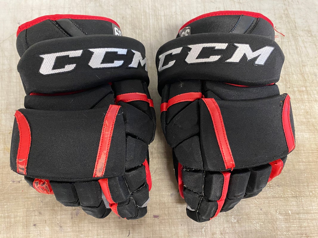 CCM HG12 Pro Stock Hockey Gloves 14" Blackhawks 4181