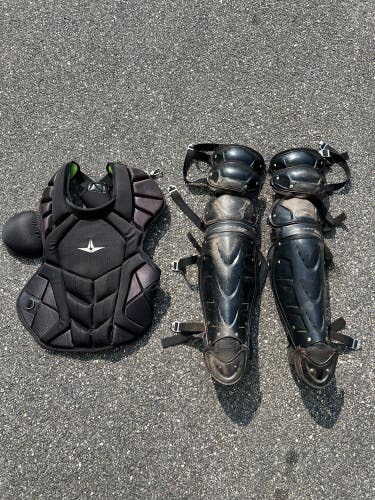 All Star System 7 Catcher's Gear - Black