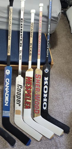 Vintage Goalie Sticks Lot Of 5