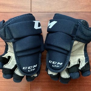 Used CCM LTP Youth Gloves 8" Blue