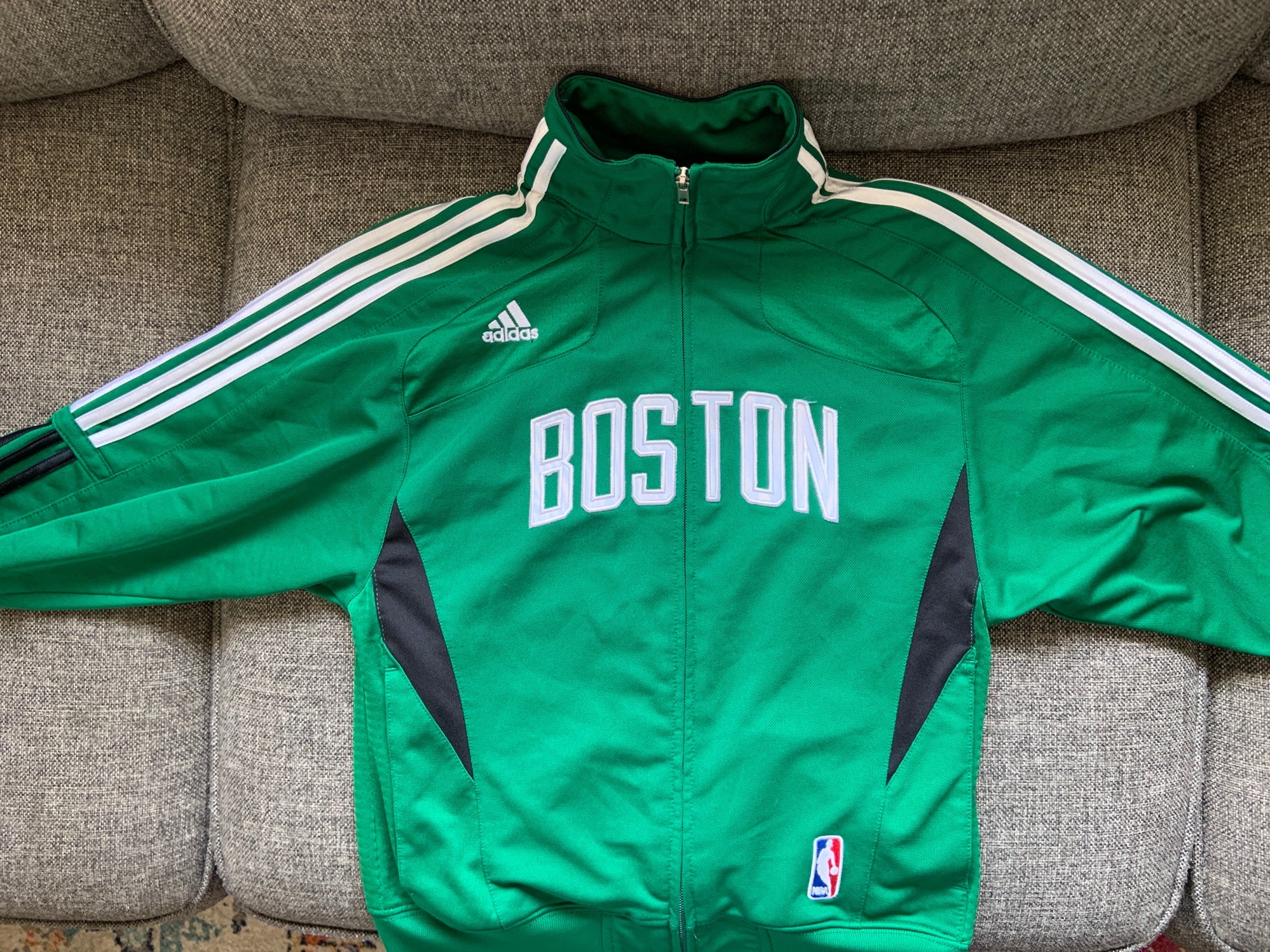 adidas, Shirts, Adidas Mens Boston Celtics Warm Up Long Sleeve Pullover  Shirt