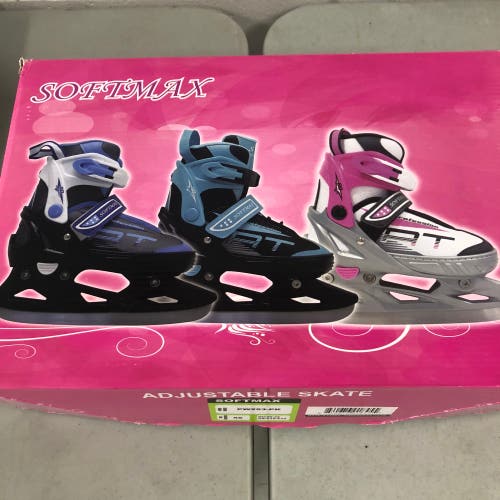 NEW SoftMax Adjustable Youth Ice Skates