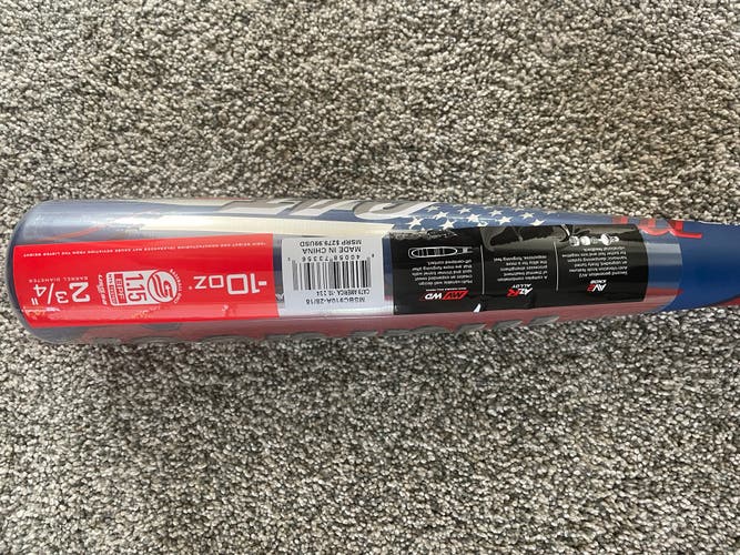 USSSA Certified Alloy (-10) 18 oz 28" CAT 9 Bat