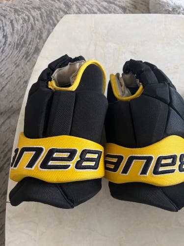 Bauer 14" PRO Team Gloves Black/yellow Custom